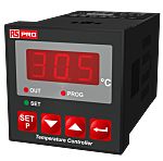RS PRO Panel Mount On/Off Temperature Controller, 48 x 48mm 1 Input, 1 Output Relay, 100 → 240 V Supply Voltage