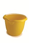10 Ltr Bucket with Plastic Handle Yellow