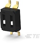 TE Connectivity 2 Way Surface Mount DIP Switch SPST, Recessed Actuator