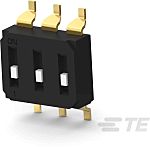 TE Connectivity 3 Way Surface Mount DIP Switch SPST, Recessed Actuator