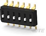 TE Connectivity 6 Way Surface Mount DIP Switch SPST, Raised Actuator