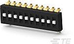 TE Connectivity 10 Way Surface Mount DIP Switch SPTT, Raised Actuator