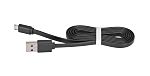 Cable de fideos Micro USB - 1m m negro de TSG