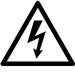 Výstražný štítek, PVC, Černá, 200 x 200mm, téma: Elektrická bezpečnost Elektrické Značka