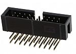 Konektor PCB, počet kontaktů: 20, počet řad: 2, rozteč: 2.54mm, orientace těla: Pravý úhel, Krytý