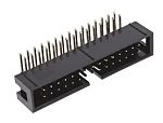 Conector macho para PCB Ángulo de 90° RS PRO de 30 vías, 2 filas, paso 2.54mm
