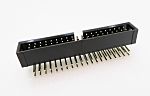 RS PRO Right Angle PCB Header, 40 Contact(s), 2.54mm Pitch, 2 Row(s), Shrouded