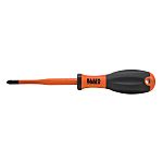 Klein Tools Phillips Insulated Screwdriver, PH2 Tip, 100 mm Blade, VDE/1000V, 210 mm Overall