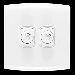 Contactum 2 Way 2 Gang Dimmer Switch, 220 → 250V, 500W