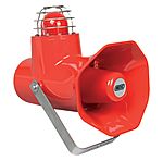 Eaton HAC CU1 Series Red Sounder Beacon, 24 V, Stainless Steel Bracket with Ratchet Facility