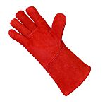 Liscombe Red Leather Gloves, Size 9