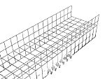 Rittal Wire Mesh Cable Tray, Sheet Steel 2.2m x 120 mm x 300mm