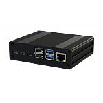 RS PRO Aluminium Case for use with Raspberry Pi 4 in Black