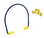3M Caboflex Series Blue, Yellow Reusable Band Ear Plugs, Under the Chin 22, Behind the head 21dB Rated, 40 Pairs