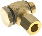 RS PRO 13550 Series Threaded, Tube Fitting, 1/4 in Male Inlet Port x 6mm Tube Outlet Port