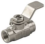 RS PRO Stainless Steel Ball Valve, Process Ball Valve 3.8mm, 1/8in