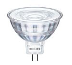Bombilla LED, tipo foco Philips, CorePro, 12 V ac, 4,4 W, casquillo GU5.3, Blanco Cálido, 2700K