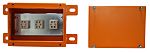 Caja de conexiones RS PRO, Acero, Naranja, 200mm, 150mm, 100mm, 200 x 150 x 100mm, IP65