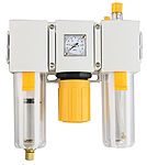 RS PRO G 1/2 Filter Regulator Lubricator, Auto Drain, 40μ Filtration Size