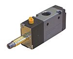 Electroválvula neumática RS PRO, Serie RV, Rosca G 1/8, Función 3/2, Solenoide/Resorte, Independiente