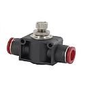 RS PRO Pneufit C Series Tube Flow Regulator, 6mm Tube Inlet Port x 6mm Tube Outlet Port