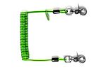 Never Let Go 14cm → 210cm PU Outer/Stainless Steel Tool Lanyard Coil Tether, 3kg Capacity