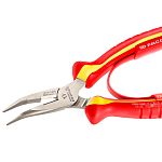 Facom Round Nose Pliers, 160 mm Overall, Angled Tip, VDE/1000V, 50mm Jaw