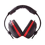 Portwest PW43 Ear Defender with Headband, 32dB, Black, Red