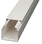 Canaleta aprobada VDE miniatura RS PRO de PVC Blanco, 15 mm x 15mm, long. 2m