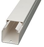 RS PRO White Mini Trunking, W15 mm x D15mm, L2m, PVC