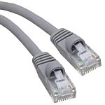 RS PRO Cat5e RJ45 to RJ45 Ethernet Cable, U/UTP, Grey, 3m