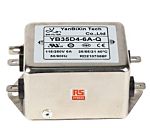 RS PRO 6A 115/250 V ac 50/60Hz, Chassis Mount Power Line Filter, Fast-On, Single Phase