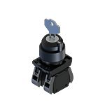 RS PRO Key Selector Switch - (1NO+1NC) 22.5mm Cutout Diameter 2 Positions