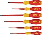 Wiha Phillips; Slotted Insulated Screwdriver Set, 6-Piece