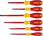 Wiha Tools Slotted Insulated Screwdriver Set, 6-Piece
