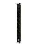 APC 7 Gang Distribution Unit, 2.5m Cable