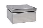 RS PRO 304 Stainless Steel Enclosure, IP66, 150 mm x 150 mm x 81mm