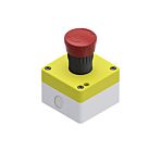 RS PRO Twist Release Emergency Stop Push Button, Surface Mount, 1 NO + 1 NC, IP65