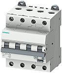 Siemens RCBO, 10A Current Rating, 4P Poles, 300mA Trip Sensitivity, Type B, Sentron Range