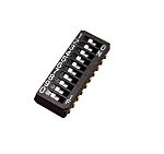 Nidec Components Surface Mount Slide Switch 10PST 100 mA Slide