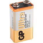 Gp Batteries GP Batteries Ultra Alkaline Alkaline Manganese Dioxide 9V Batteries 9V