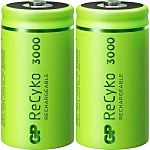 GP Batteries Gp Batteries Rechargeable C Batteries, 3Ah