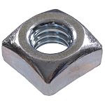 RS PRO 1/4-20in Steel Square Nuts Mild Steel, Zinc Finish
