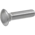 Galvanised Steel Coach Bolt, 1/4-20 x 1 1/2in