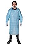 RS PRO CPE Disposable Gown with Thumb Ho