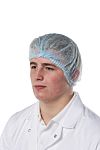RS PRO Disposable Hair Net for Food Industry Use, Mob Cap Type, 100Each per Package