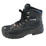RS PRO Black Steel Toe Capped Unisex Safety Boot, UK 6, EU 39