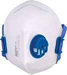 RS PRO Disposable Respirator for General Purpose Protection, FFP2, Valved, Moulded, 12 per Package
