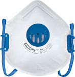 RS PRO Disposable Respirator for General Purpose Protection, FFP3, Valved, Moulded, 10 per Package