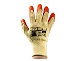 RS PRO Orange Abrasion Resistant, Tear Resistant Work Gloves, Size 8, Latex Coating